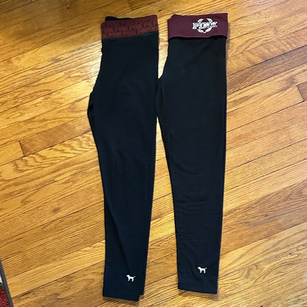 Black and Maroon women’s Leggings